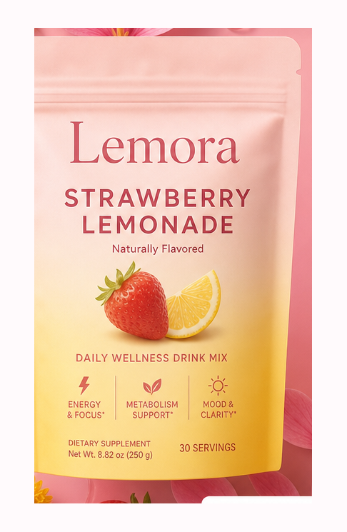 Lemora Strawberry Lemonade pouch, 30 servings