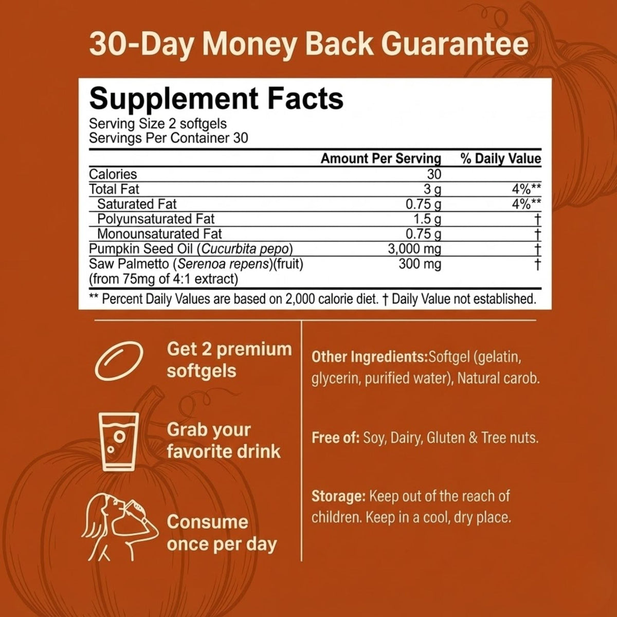 Biolgical — Pumpkin Seed Oil Softgels