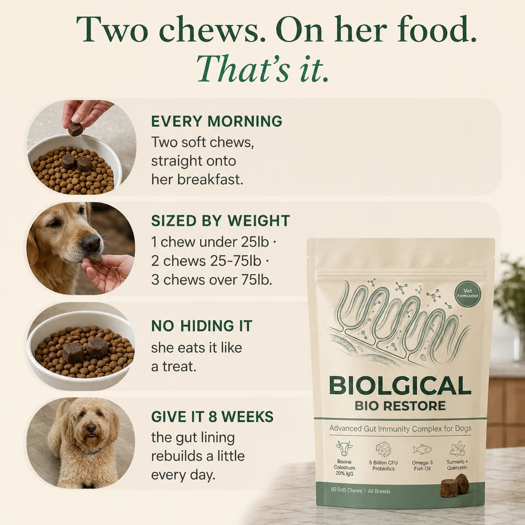 How to give Bio Restore to your dog